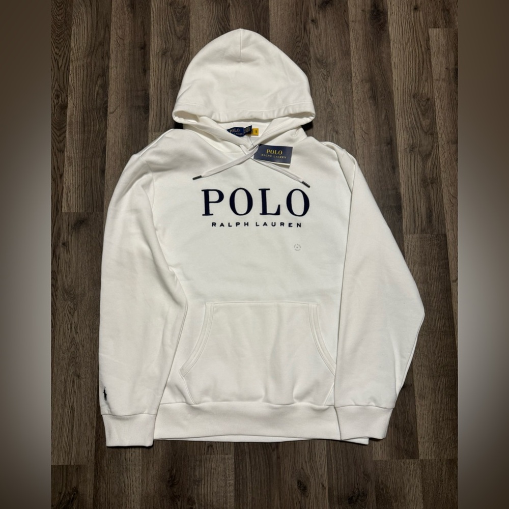 NWT Polo Ralph Lauren Men's White Hoodie XL